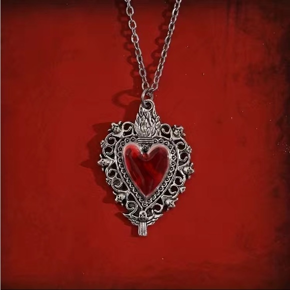 Red goth necklace - Picture 1 of 3